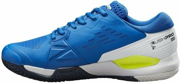Men´s Tennis Shoes Wilson Rush Pro Ace Clay Mens Tennis Shoe Lapis Blue /White/Safety Yellow 44 2/3 Men´s Tennis Shoes - 3