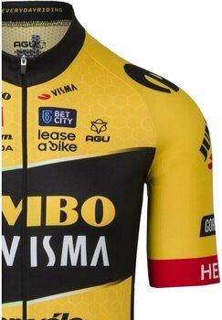 Cyklo-Dres Agu Replica Jersey SS Team Jumbo-Visma Men Yellow S Dres - 2