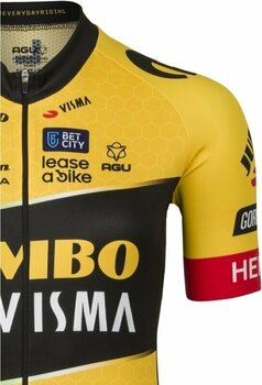 Cyklo-Dres Agu Replica Jersey SS Team Jumbo-Visma Women Yellow XL Dres - 5