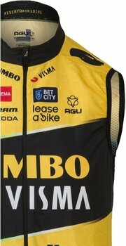 Cycling Jacket, Vest Agu Replica Wind Body Team Jumbo-Visma Jersey Yellow L - 2