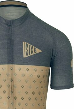 Cycling jersey Agu Merino Jersey SS IV SIX6 Men Classic Toffee L - 5