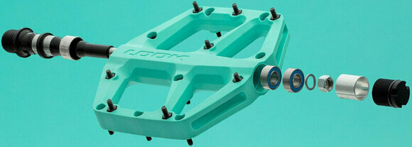 Flat pedals Look Trail Fusion Ice Blue Flat pedals - 4