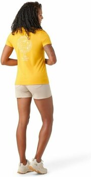 T-shirt de exterior Smartwool Women's Explore the Unknown Graphic Short Sleeve Tee Slim Fit Honey Gold L T-shirt de exterior - 4