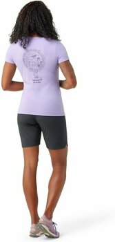 Outdoor T-Shirt Smartwool Women's Explore the Unknown Graphic Short Sleeve Tee Slim Fit Ultra Violet L Outdoor T-Shirt - 4