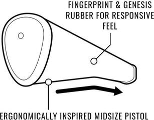 Grip Lamkin Sink Fit Rubber Standard Black/Blue Grip - 6