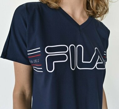 Fitness-undertøj Fila FPS4117 Woman Jersey Stretch Pyjamas Navy L Fitness-undertøj - 4