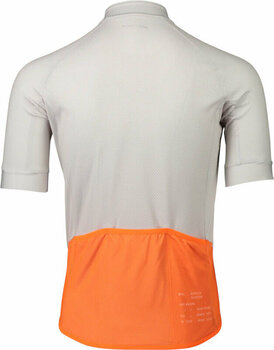 Велосипедна тениска POC Essential Road Logo Jersey Джърси Granite Grey/Zink Orange M - 2