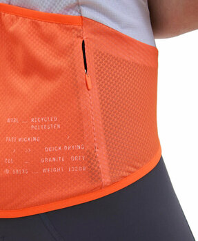 Велосипедна тениска POC Essential Road Logo Jersey Granite Grey/Zink Orange 2XL Джърси - 5