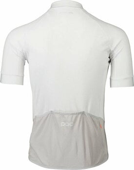 Велосипедна тениска POC Essential Road Logo Jersey Hydrogen White/Granite Grey L Джърси - 3