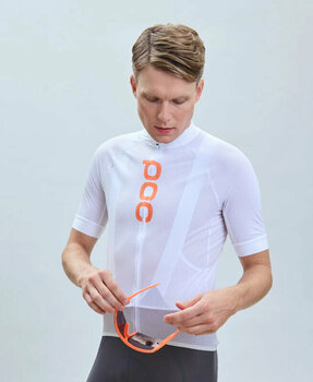 Cycling jersey POC Essential Road Logo Jersey Jersey Hydrogen White/Granite Grey S - 4