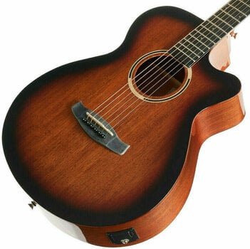 electro-acoustic guitar Tanglewood DBT SFCE SB G Thru Sunburst Gloss - 3