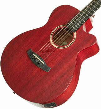 Elektroakusztikus gitár Tanglewood DBT SFCE TR G Thru Red Gloss - 3