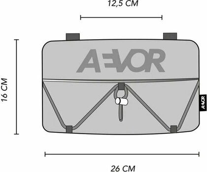 Kolesarske torbe AEVOR Bar Bag Proof Sundown 4 L - 11