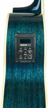 Elektroakustisk gitarr Tanglewood TW4 BLA Aquamarine Blue Gloss - 3