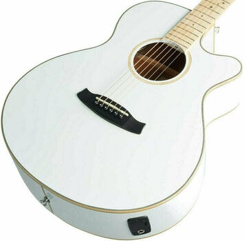 Elektro-akoestische gitaar Tanglewood TW4 BLW Whitsunday White Gloss - 3