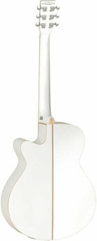 Elektro-akoestische gitaar Tanglewood TW4 BLW Whitsunday White Gloss - 2