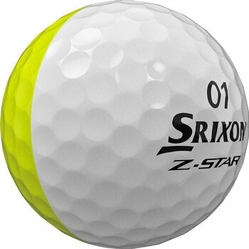 Golf žogice Srixon Z-Star Divide 8 Golf Balls White/Tour Yellow - 3