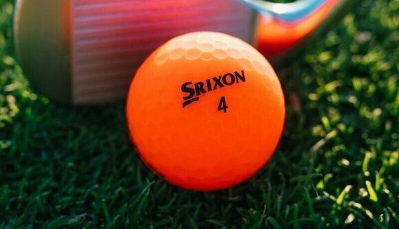 Нова топка за голф Srixon Soft Feel Brite 13 Golf Balls Brite Red - 5