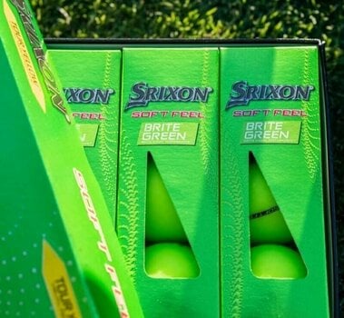 Piłka golfowa Srixon Soft Feel Brite 13 Golf Balls Brite Green - 5