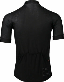 Велосипедна тениска POC Essential Road Logo Jersey Uranium Black XL Джърси - 2
