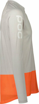 Велосипедна тениска POC MTB Pure LS Jersey Granite Grey/Zink Orange M Джърси - 2