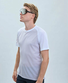 Kolesarski dres, majica POC MTB Pure Tee Majica s kratkimi rokavi Granite Grey/Hydrogen White S - 4