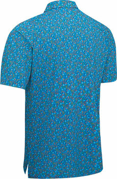 Риза за поло Callaway Mens Micro Novelty Golf Print Polo Vallarta Blue L - 2