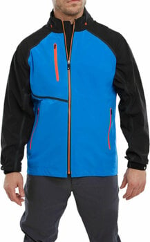 Waterproof Jacket Footjoy HydroTour Mens Jacket Sapphire/Black/Orange XL - 3