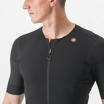 Cykeltrøje Castelli Premio Black Jersey Light Black/Black S - 4