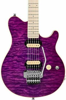Electric guitar Sterling by MusicMan AX40D Translucent Purple - 2