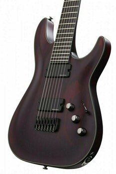 7-string Electric Guitar Schecter Blackjack ATX C-7 Vampyre Red Satin - 2