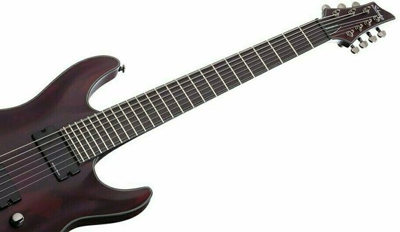 Guitarra eléctrica de 7 cuerdas Schecter Blackjack ATX C-7 Vampyre Red Satin - 4