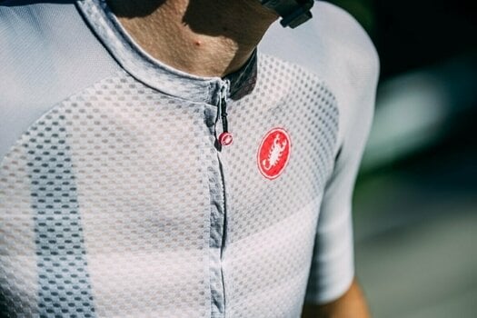 Odzież kolarska / koszulka Castelli Climber'S 3.0 SL Jersey Golf Silver Gray XL - 7