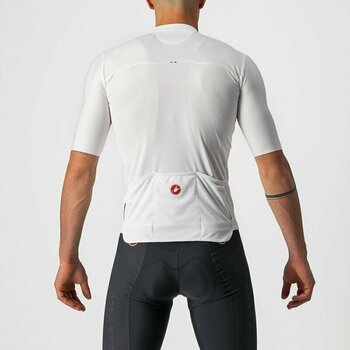 Odzież kolarska / koszulka Castelli Prologo 7 Jersey Golf Ivory/Light Black-Red S - 2