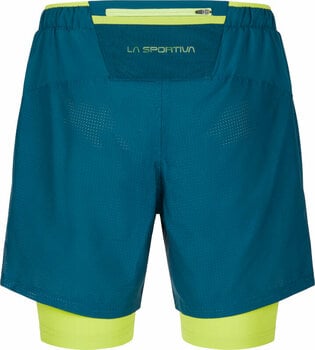 Running shorts La Sportiva Trail Bite Short M Storm Blue/Lime Punch M Running shorts - 2
