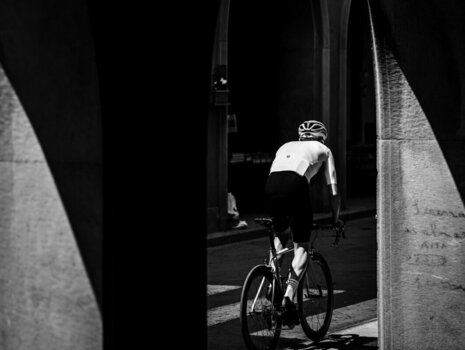 Mez kerékpározáshoz Castelli Prologo 7 Jersey Dzsörzi Light Black/Silver Gray-Ivory S - 8