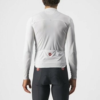 Odzież kolarska / koszulka Castelli Prologo 7 Long Sleeve Jersey Golf Ivory/Light Black-Red 2XL - 2