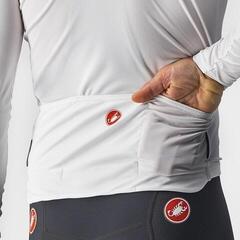 Fietsshirt Castelli Prologo 7 Long Sleeve Trui Ivory/Light Black-Red 2XL - 3