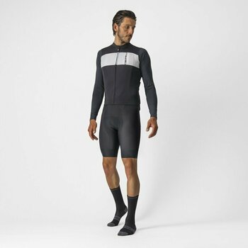 Cycling jersey Castelli Prologo 7 Long Sleeve Jersey Light Black/Silver Gray-Ivory S - 6