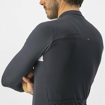 Odzież kolarska / koszulka Castelli Prologo 7 Long Sleeve Jersey Light Black/Silver Gray-Ivory XL - 4