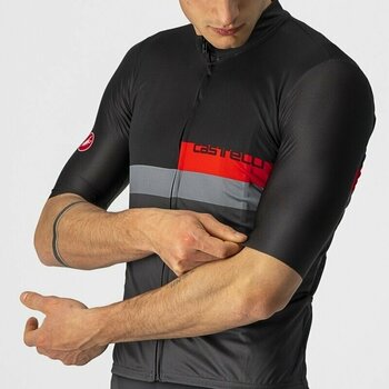 Cycling jersey Castelli A Blocco Jersey Jersey Black/Red-Dark Gray L - 4