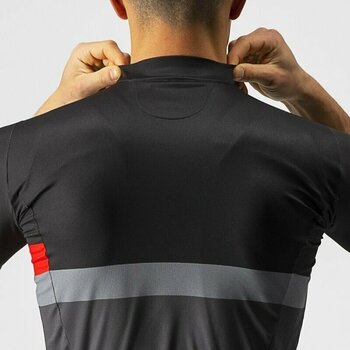 Cycling jersey Castelli A Blocco Jersey Jersey Black/Red-Dark Gray L - 6