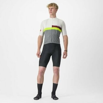 Biciklistički dres Castelli A Blocco Jersey Dres Ivory/Bordeaux-Electric Lime-Sedona Sage XL - 5