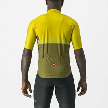 Maillot de cyclisme Castelli A Blocco Jersey Maillot Passion Fruit/Amethist-Green Apple-Avocado Green S - 2