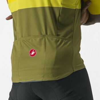 Cyklo-Dres Castelli A Blocco Jersey Dres Passion Fruit/Amethist-Green Apple-Avocado Green S - 3