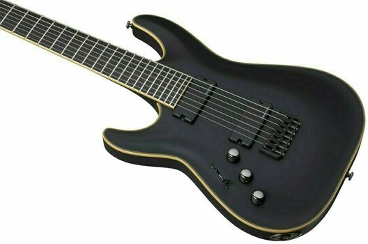 Guitarra eléctrica de 7 cuerdas Schecter Blackjack ATX C-7 LH Aged Black Satin - 6