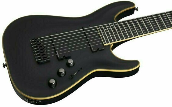 8-snarige elektrische gitaar Schecter Blackjack ATX C-8 Aged Black Satin - 5