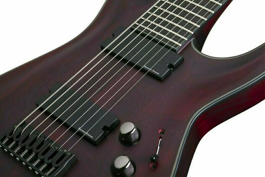 Guitarra elétrica de 8 cordas Schecter Blackjack ATX C-8 Vampyre Red Satin - 7