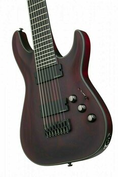 8-snarige elektrische gitaar Schecter Blackjack ATX C-8 Vampyre Red Satin - 9