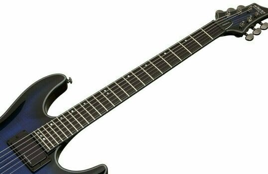 Guitarra eléctrica Schecter Blackjack SLS C-1 A See Thru Blue Burst - 7